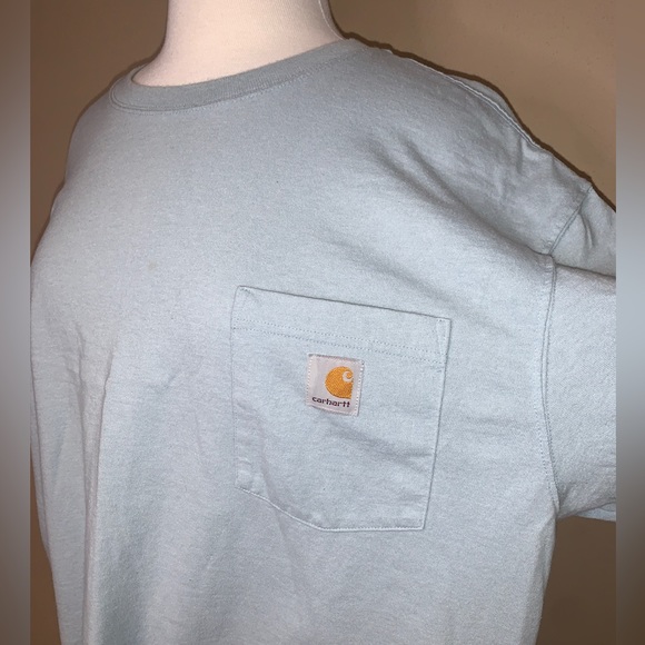 Carhartt - Baby Blue Loose Fit Unisex Tshirt - Picture 6 of 8